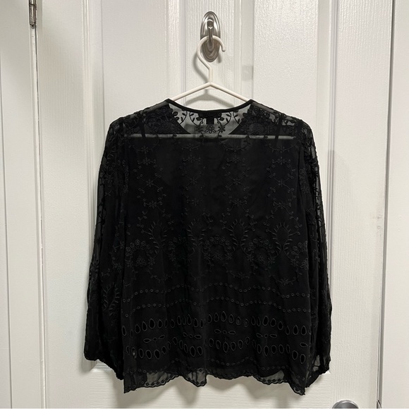 J.Crew Black Long Sleeve Blouse Size S - Picture 2 of 8